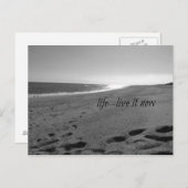 Beach & Life Quote Postcard Briefkaart (Voorkant / Achterkant)
