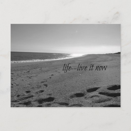 Beach & Life Quote Postcard Briefkaart (Voorkant)