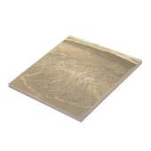 Beach Life Quottes Clear Ocean Sandy Golden Water Tegeltje (Zijkant)