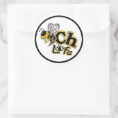 BEACH LIFE RONDE STICKER (Tas)