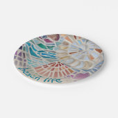 Beach Life Shell Papieren Bordje (Gekanteld)