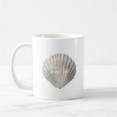 Beach Life Shell Typography Coffee Mok (Links)