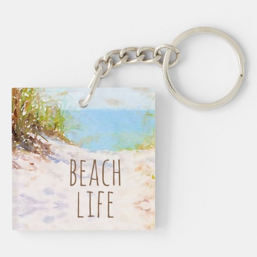 Beach Life Sleutelhanger (Achterkant)