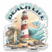 Beach Life Sticker (Voorkant)