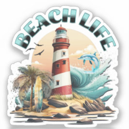 Beach Life Sticker