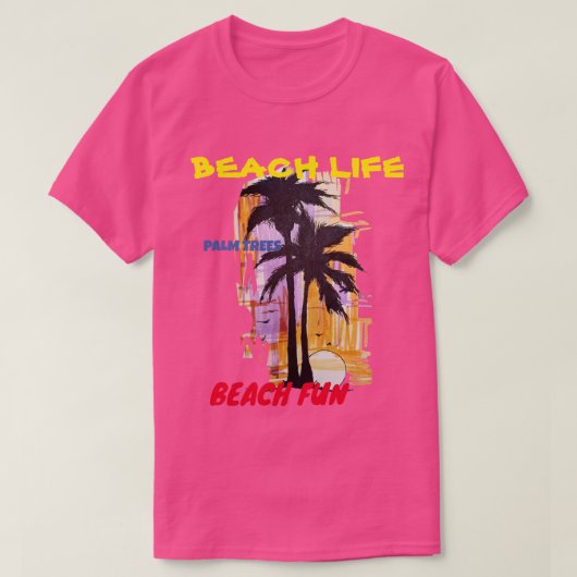 BEACH LIFE T-SHIRT (Design voorkant)