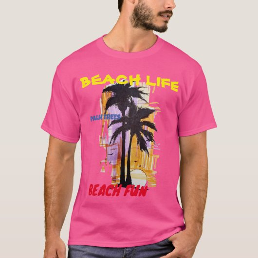 BEACH LIFE T-SHIRT (Voorkant)