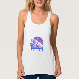 Beach Life Tank Top – Retro Zomer Vibe Sleeveloos