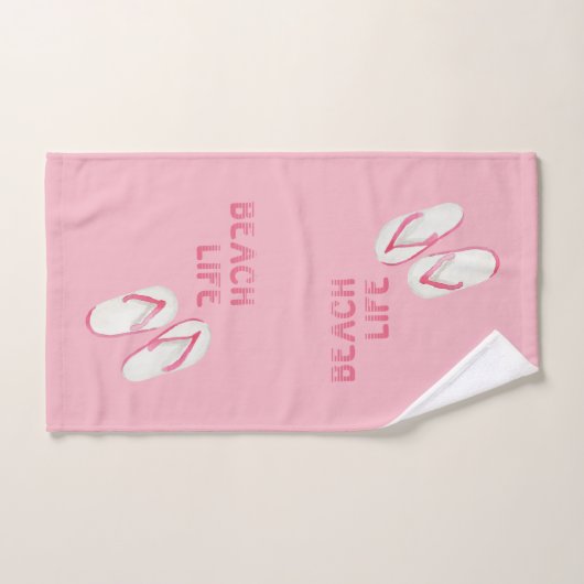Beach Life Teenslippers Bad Handdoek (Handdoek)