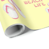 Beach Life Teenslippers Cadeaupapier (Rol Hoek)