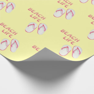 Beach Life Teenslippers Cadeaupapier
