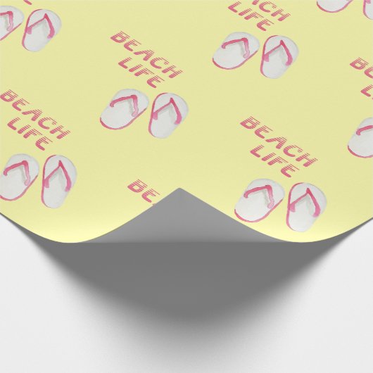 Beach Life Teenslippers Cadeaupapier (Hoek)