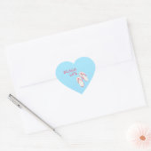 Beach Life Teenslippers Hart Sticker (Envelop)
