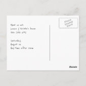 Beach Life Teenslippers in het Zand  Briefkaart (Achterkant)