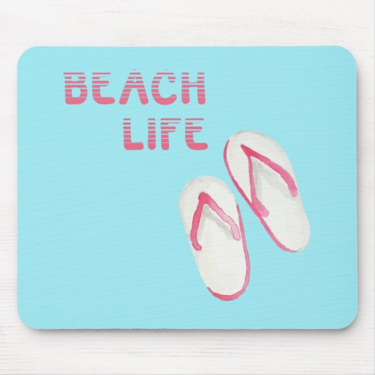 Beach Life Teenslippers Muismat (Voorkant)