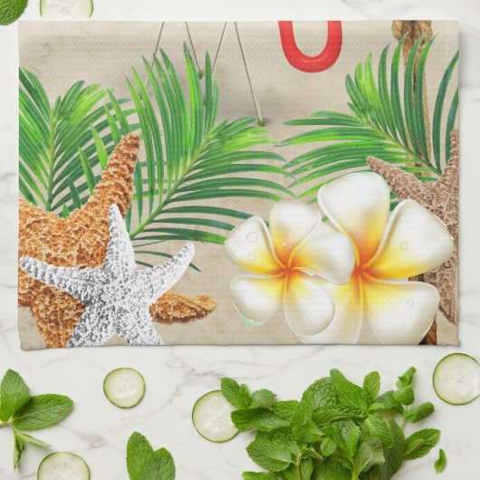 Beach Life Theedoek (Gevouwen)
