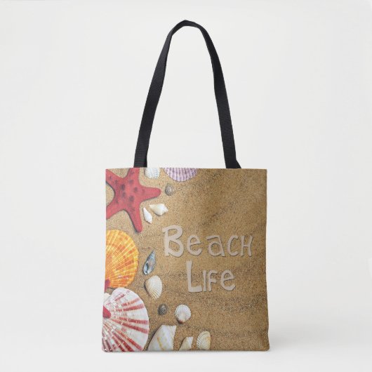 Beach Life Tote Bag (Voorkant)
