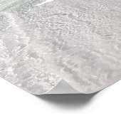 Beach Life Tropical Sandy Beach Turquoise Blue Poster (Hoek)