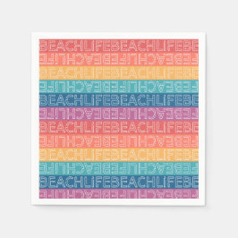 Beach Life verjaardagsfeestje Servet