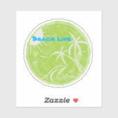 Beach Life Vinyl Cut Sticker (Vel)