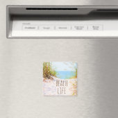 Beach Life Waterverf Beach Path Magneet (Insitu (Vaatwasser))