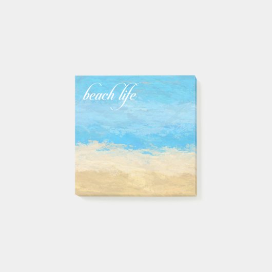 Beach Life Waterverf Post-it Notes (Voorkant)