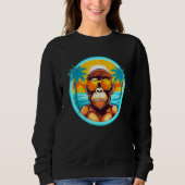 Beach Life with a Monkey Twist Eye Catching Summer Trui (Voorkant)