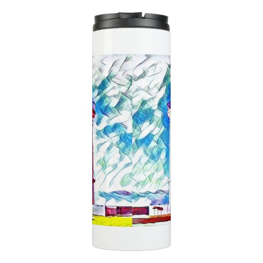 Beach Lighthouder THERMAL TUMBLER Thermosbeker (Achterkant)
