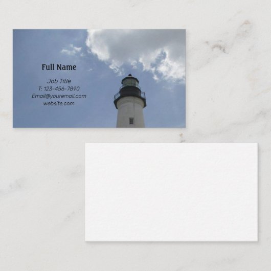 Beach Lighthouse Visitekaartje (Voorkant / Achterkant)