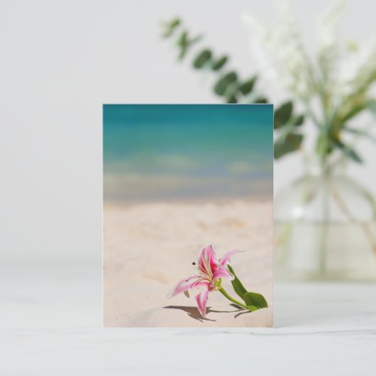 Beach Lily Briefkaart (Staand voorkant)