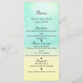 Beach Look Ombre Ocean & Sand Wedding Menu (Voorkant)