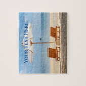 Beach Lounge Chairs with Umbrella Legpuzzel (Verticaal)
