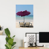 Beach Lounge Poster (Thuiskantoor)