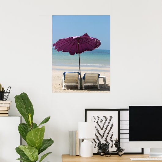 Beach Lounge Poster (Thuiskantoor)