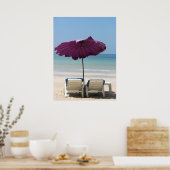 Beach Lounge Poster (Keuken)