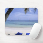 Beach, Lounge-voorzitter, palmboom, Horizon over Muismat (Met muis)
