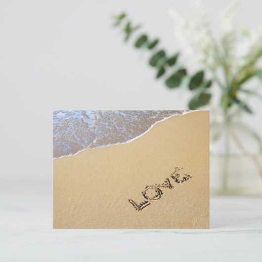 Beach Love Briefkaart (Staand voorkant)