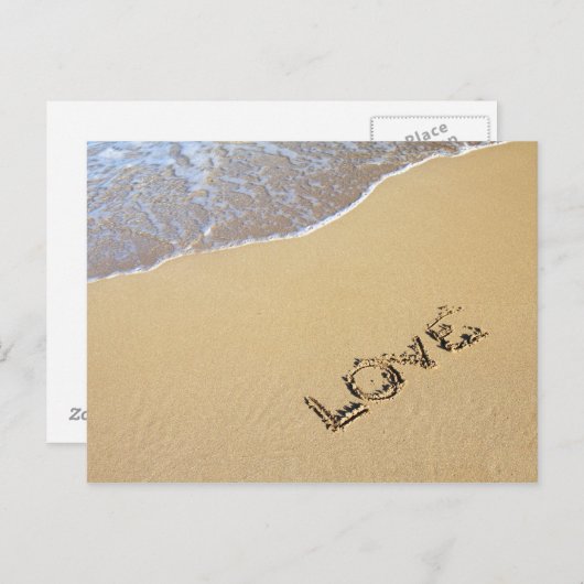 Beach Love Briefkaart (Voorkant / Achterkant)