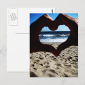 Beach Love Briefkaart (Voorkant / Achterkant)