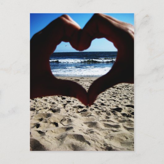Beach Love Briefkaart (Voorkant)