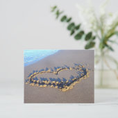 Beach Love Briefkaart (Staand voorkant)