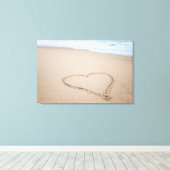 Beach Love I Canvas Afdruk (Insitu (Houten vloer))