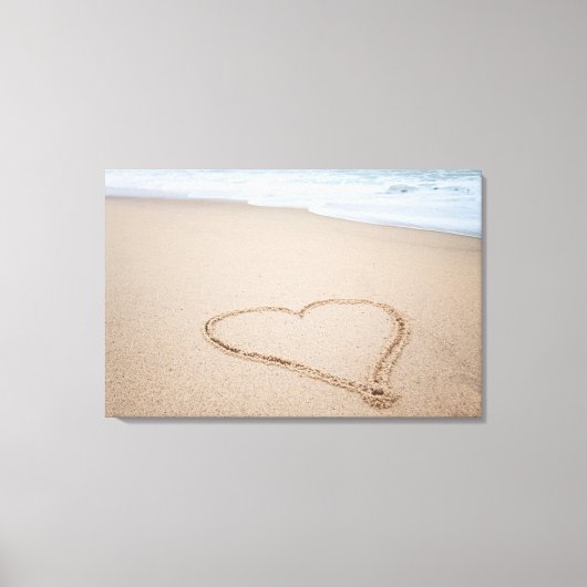 Beach Love I Canvas Afdruk (Voorkant)