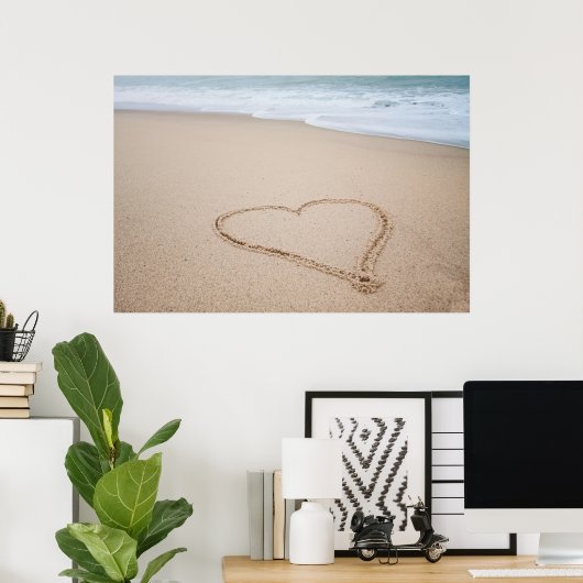 Beach Love I Poster (Thuiskantoor)
