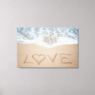 Beach Love II Canvas Afdruk