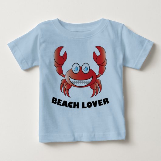 Beach Lover - Baby Fine Jersey T-Shirt (Voorkant)