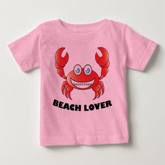 Beach Lover - Baby Fine Jersey T-Shirt (Voorkant)