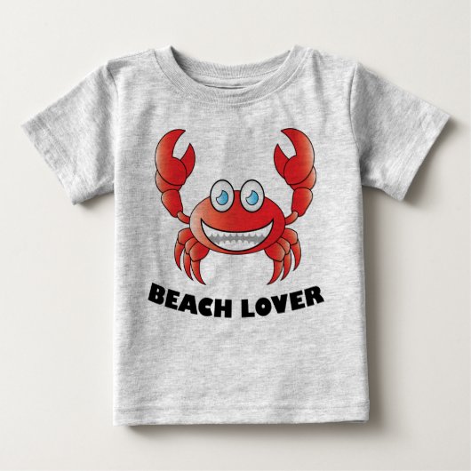 Beach Lover - Baby Fine Jersey T-Shirt (Voorkant)