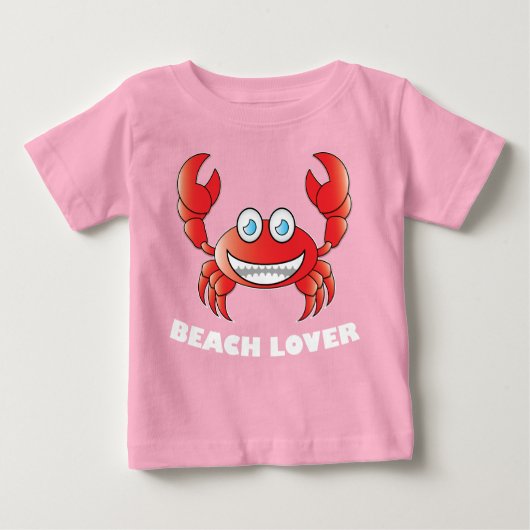 Beach Lover - Baby Fine Jersey T-Shirt (Voorkant)