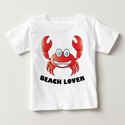 Beach Lover - Baby Fine Jersey T-Shirt (Voorkant)